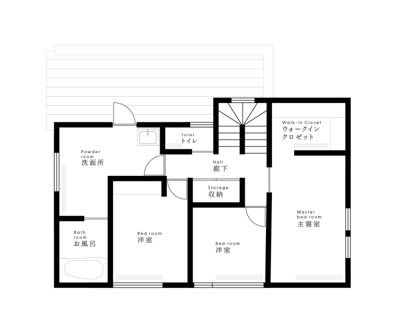 設計士と描く、上質な暮らしの間取り（2F）