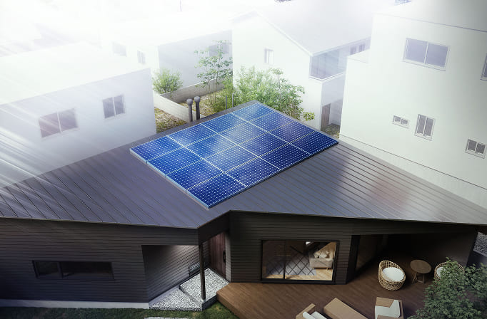 太陽光発電(5.34kW)を搭載