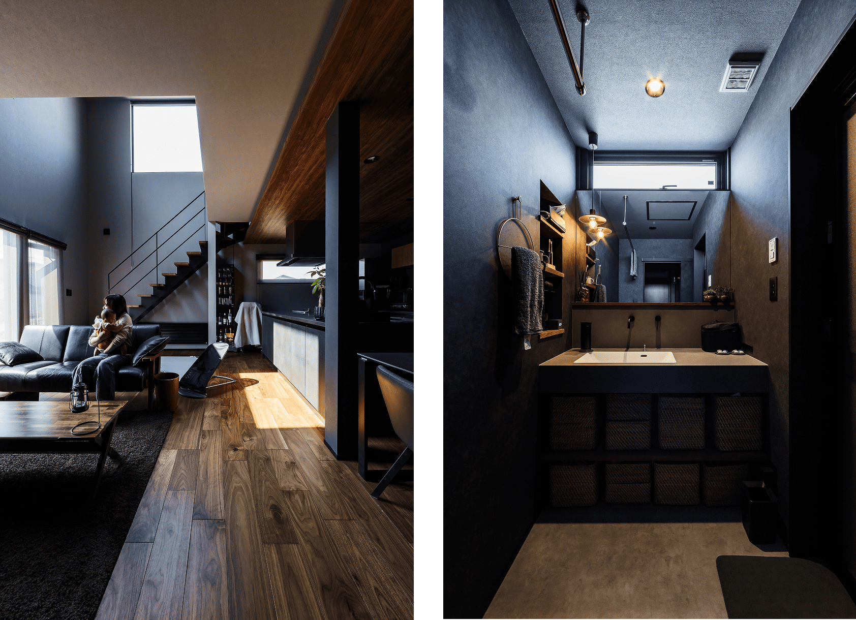 開放感あふれる吹抜のある家