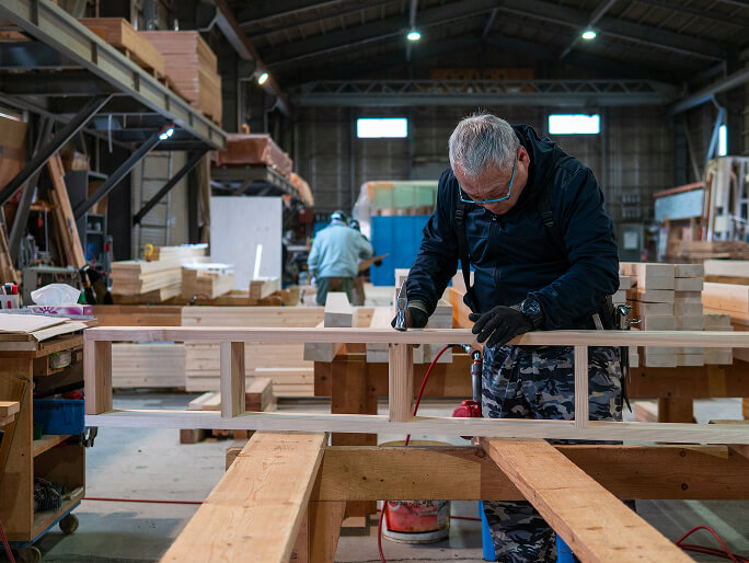 専任大工による責任施工体制のイメージ画像