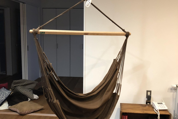 竹内建設のコラム ＤＩＹとハンモック、笑顔がいっぱいのお家