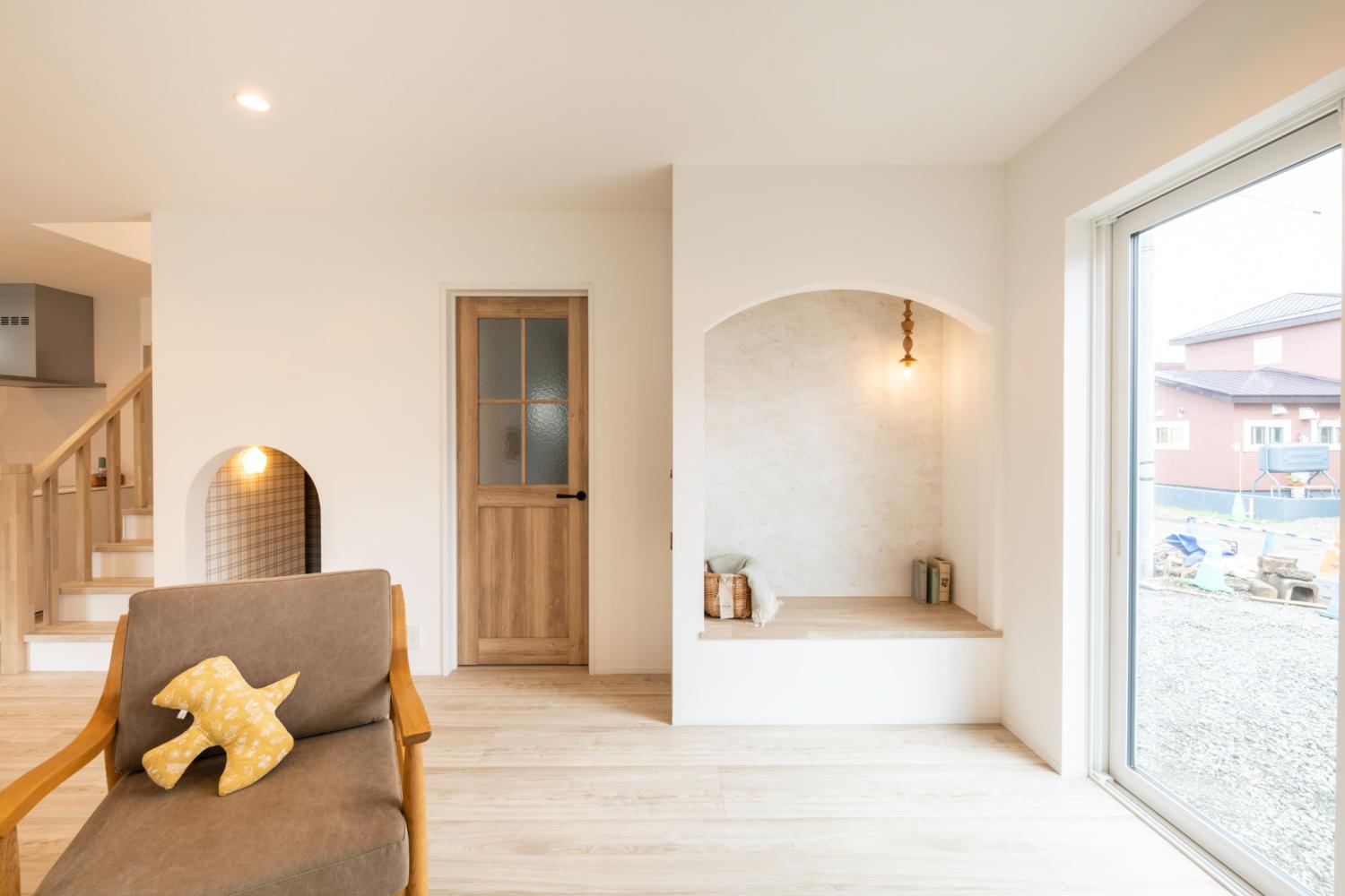 子どもの遊び場として利用できる造作ヌック