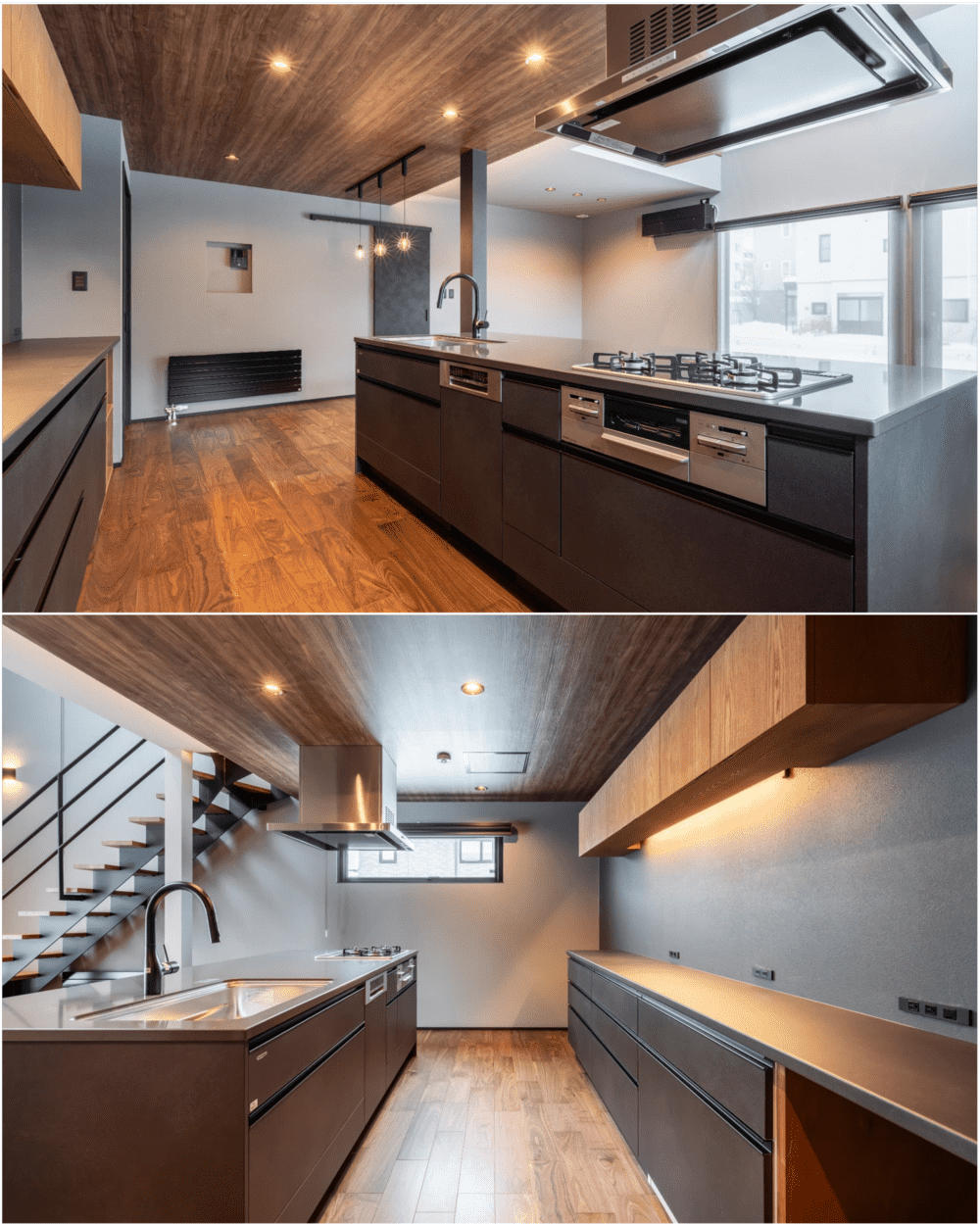 左右どちらからでも入りやすいオープンキッチンを採用