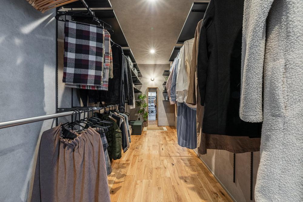 セレクトショップのようなクローゼット