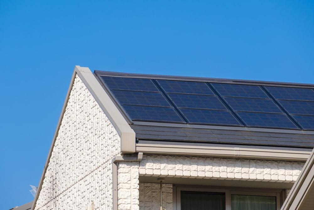 屋根への太陽光発電設置イメージ