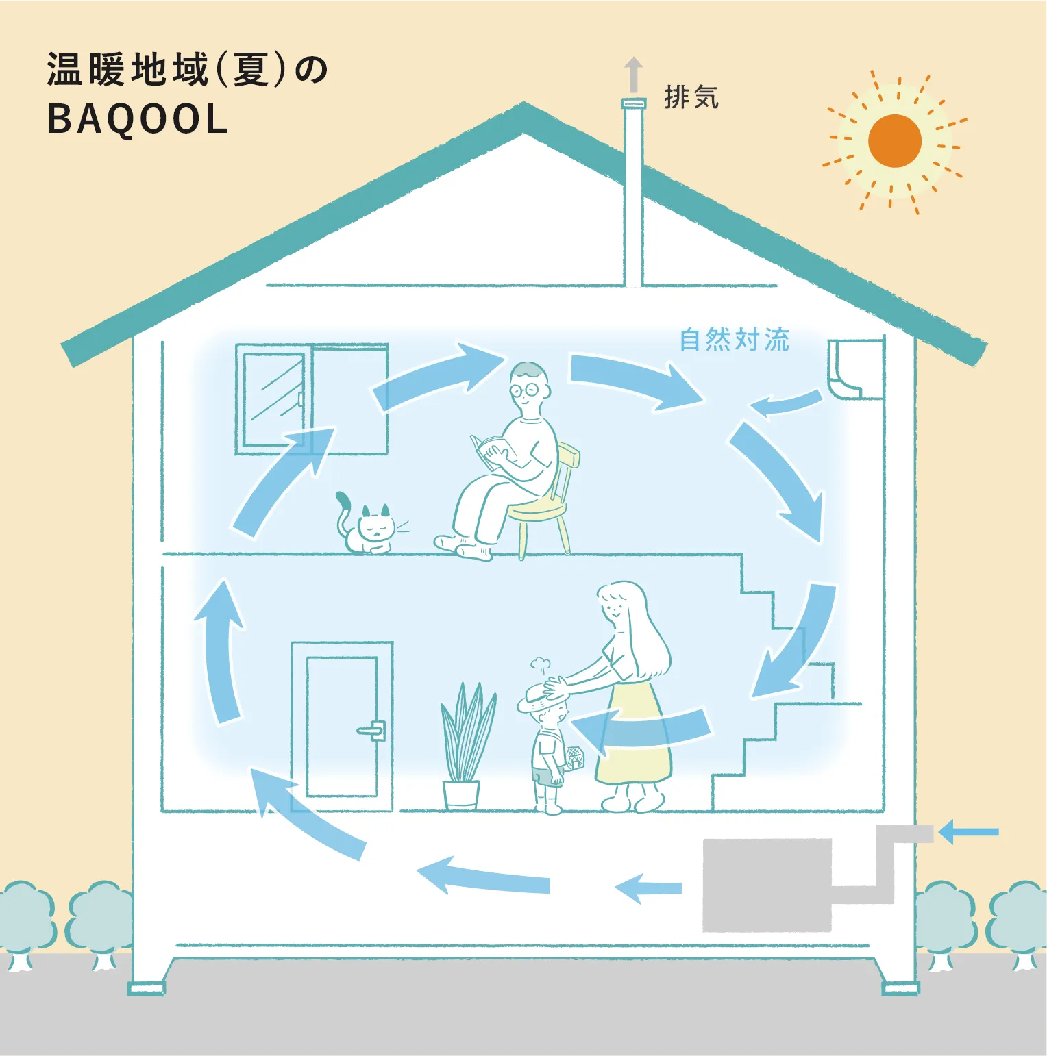 温暖地域(夏)のBAQOOL