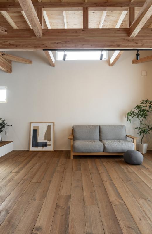 竹内建設の施工事例 愛犬たちと暮らす、別荘のような平屋