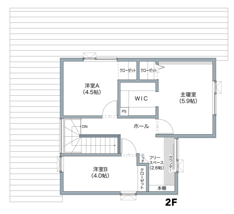I'LLUME 2F間取り図(参考)